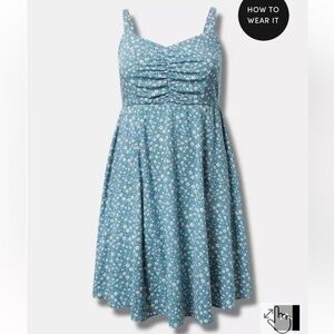 Torrid Mini challis skater dress